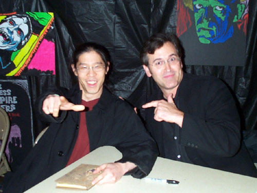 Justin of World Famous Comics and Bruce Campbell