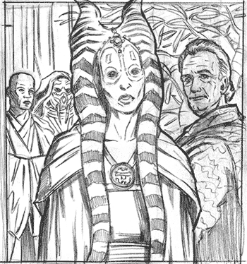 Shaak Ti Rough Sketch