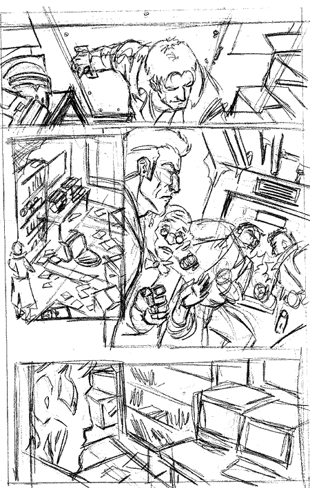 Crymson Dynamo 4, page 8, layouts