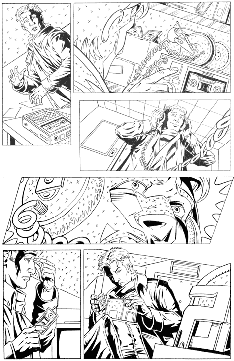 Crymson Dynamo 4, page 9, final pencils