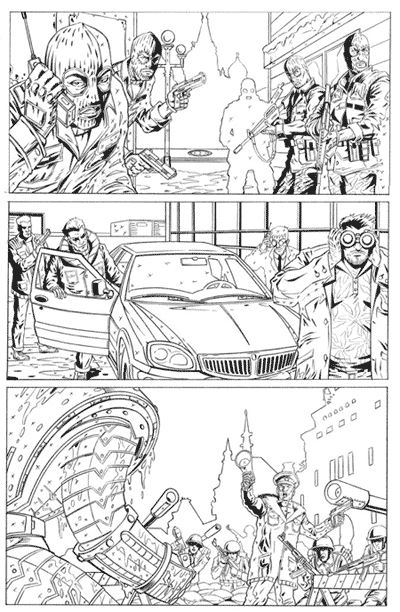 Crymson Dynamo 6, page 1, pencils