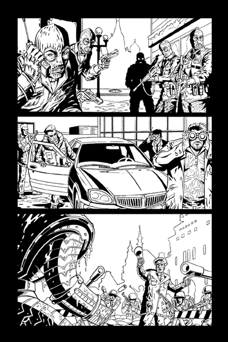 Crymson Dynamo 6, page 1, digital inks