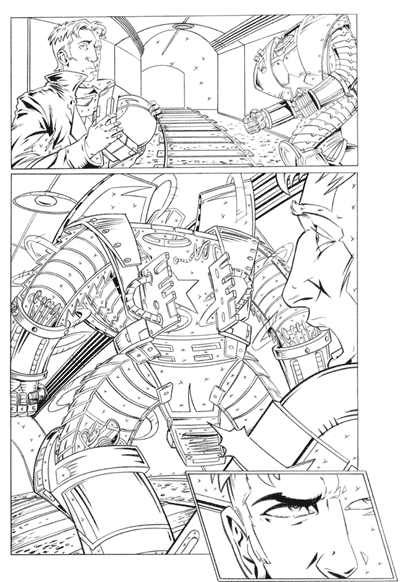 Crymson Dynamo 6, page 7, pencils