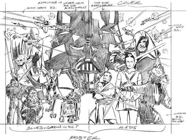 Celebration III Epic Poster Rough Sketch