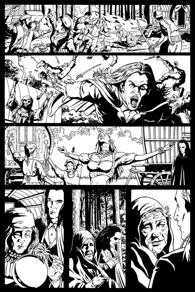 Spike Vs. Dracula 1 Page 2 Inks