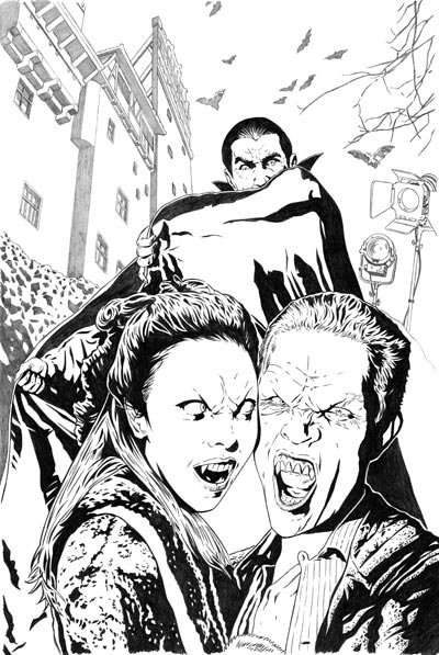 Spike Vs. Dracula 2 Cover Pencils