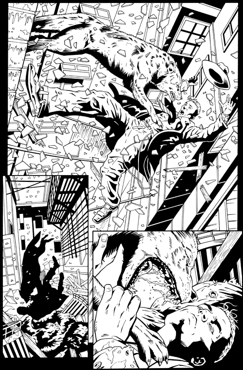 Spike Vs. Dracula 2 Page 14 Inks