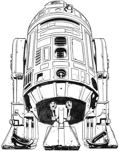 R2-D2 Pencil Art