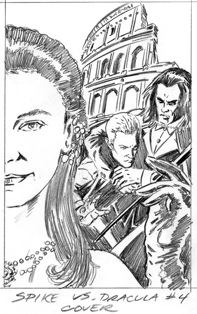 Spike Vs. Dracula 4 Rough Cover