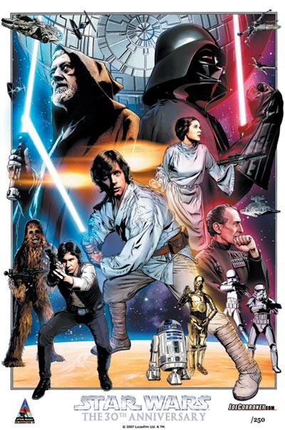 Star Wars: Celebration IV 30th Anniversary Limited Edition Print Design In Progess 1