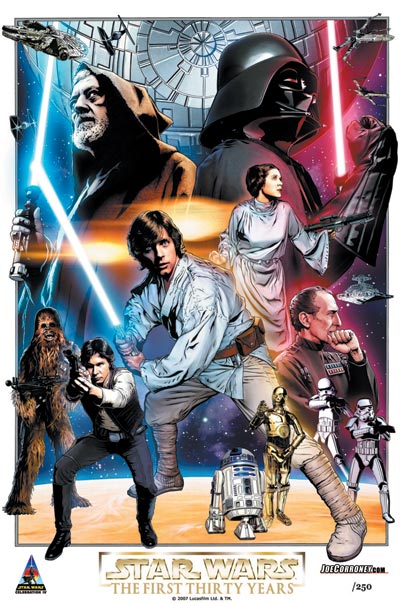 Star Wars: Celebration IV 30th Anniversary Limited Edition Print Design In Progess 2