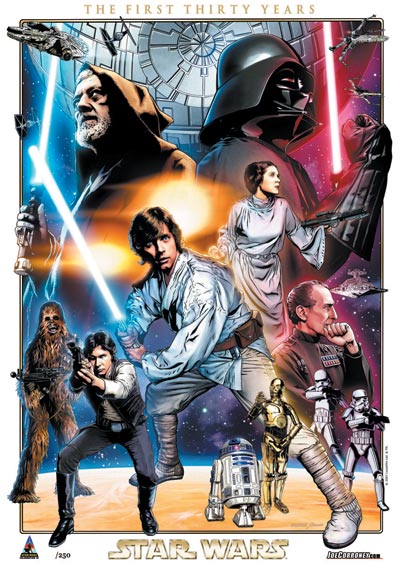 Star Wars: Celebration IV 30th Anniversary Limited Edition Print Design In Progess 3