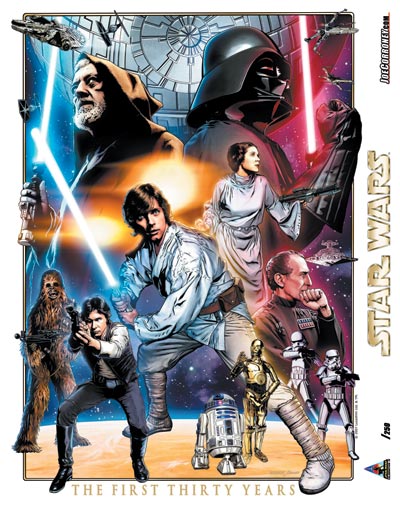 Star Wars: Celebration IV 30th Anniversary Limited Edition Print Design In Progess 4