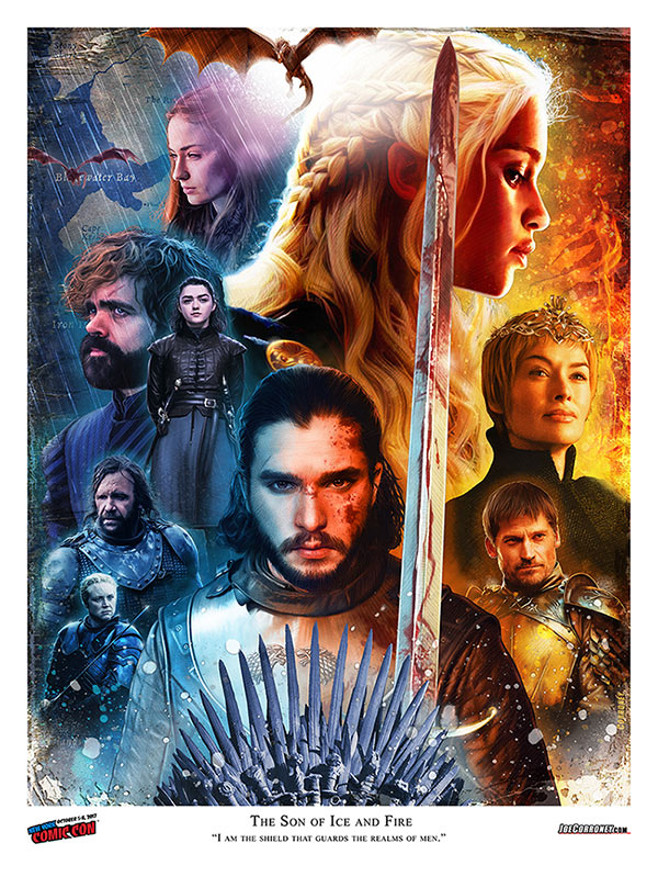 Joe Corroney Game of Thrones Lithograph